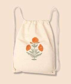 Marigolds Jaipur Drawstring Backpack