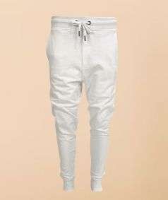White Organic Cotton Sweatpants for Men