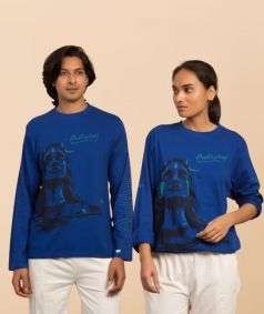 Adiyogi Unisex T-Shirt, Blue