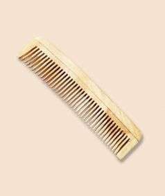 Handmade Neem Wood Comb, Narrow Teeth 