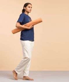 Brown Cotton Rug Yoga Mat