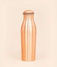 Yogeshwaraya Chant Copper Water Bottle, 32 oz